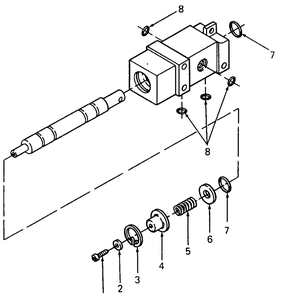 Hydraulic Lift Valve Diagram and Parts List for 1861 821060-836000-140671100-142663100 Cub Cadet Lawn Tractor
